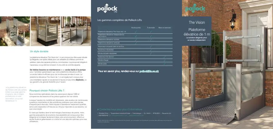 Couverture de la brochure Pollock – The Vision 1 m